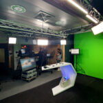 Greenscreen Studio bei einem virtuellen Town Hall Meeting eines Unternehmens aus München